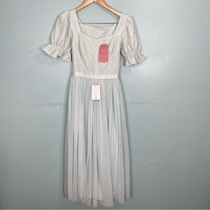 Ivy City Co Ballerina Dress In Seafoam Mint Green